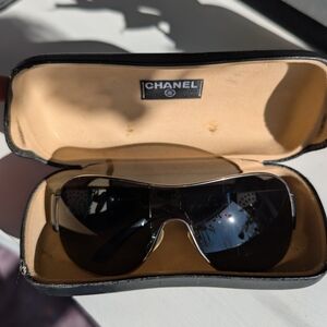 Chanel Black Sunglasses with Case